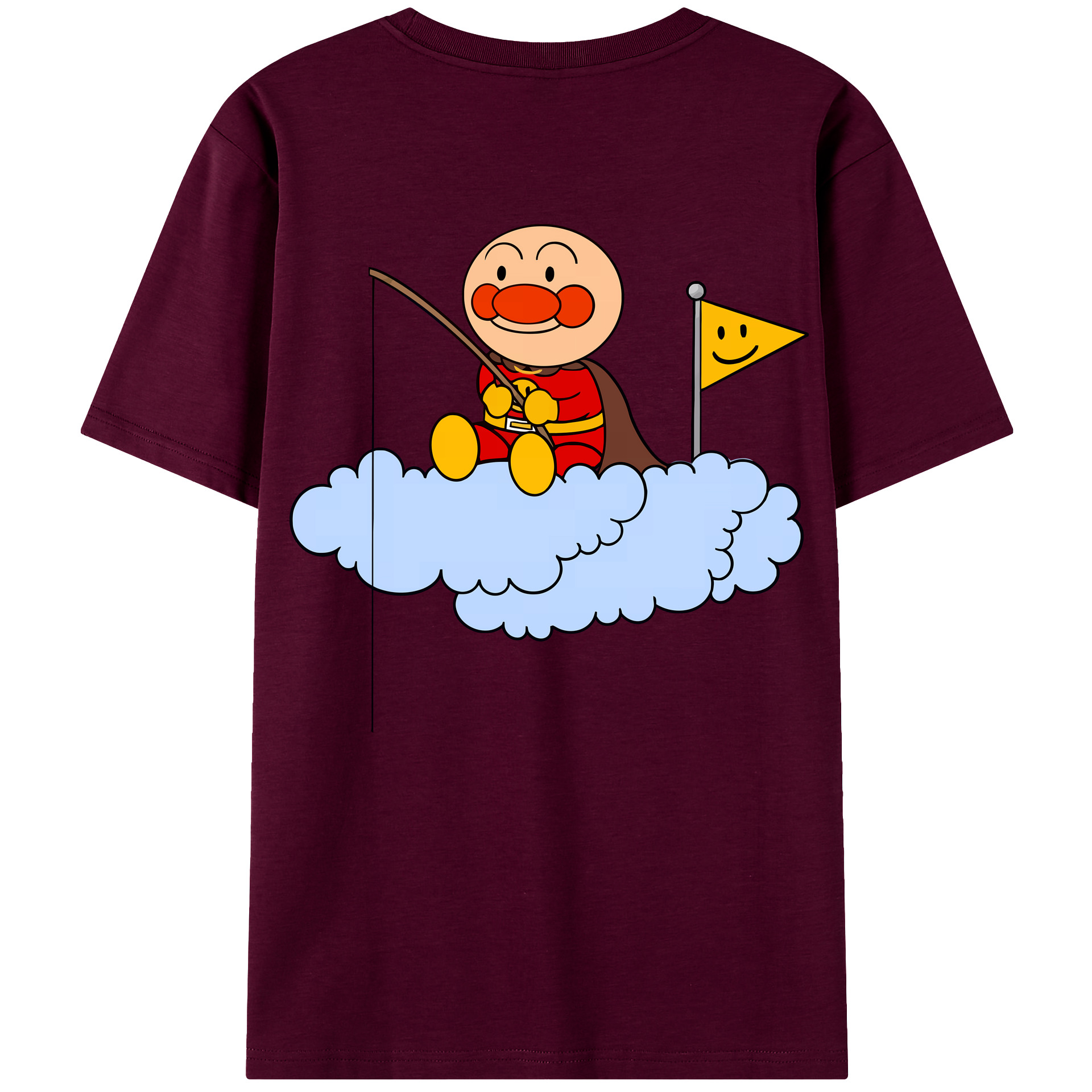 （画像用） アンパンマン Anpanman レディース半袖Tシャツ(バックプリント)